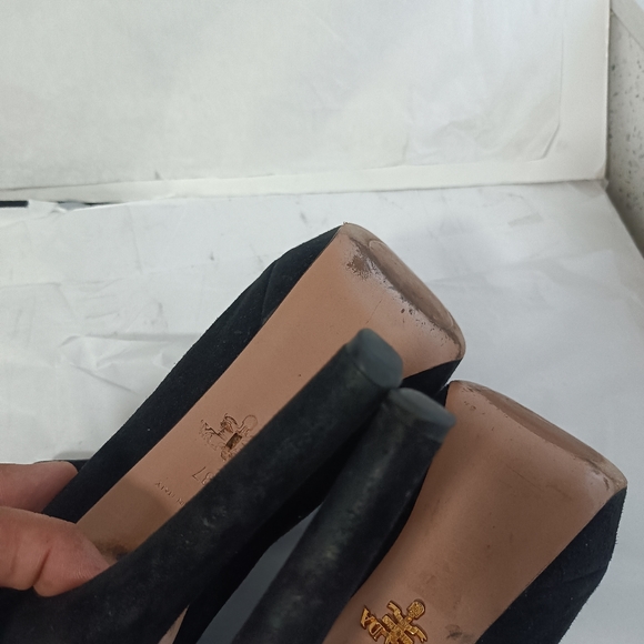 Prada Black suede  Boots ankle size 37 - Picture 9 of 15